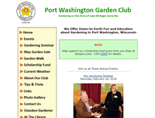 Tablet Screenshot of portgardenclub.org